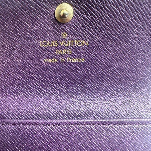 CUSTOM Louis Vuitton Epi 2 Snap Wallet ANTIQUE BRONZE Athentic - Picture 8 of 12